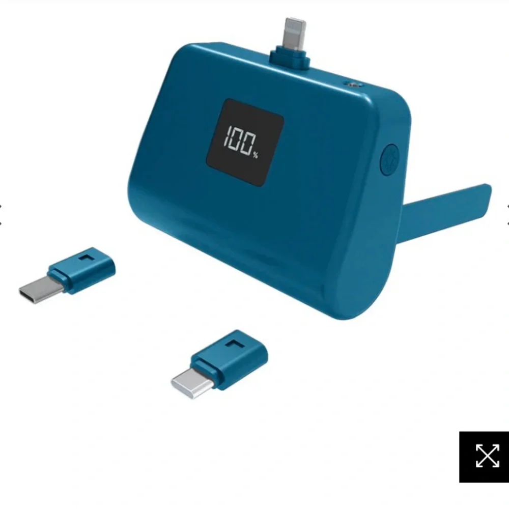 NIB LIMITLESS TotalBoost Mini Pro 5,000mAh Power Bank with Adapters & Kickstand